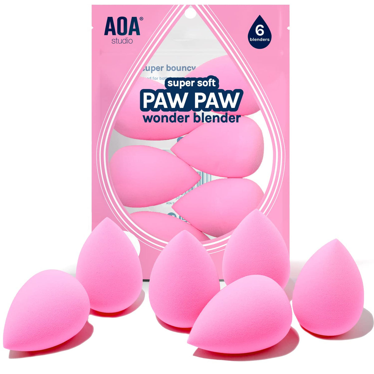 Sponge Set Latex Free and High-definition Set of 6 makeup Wonder blender