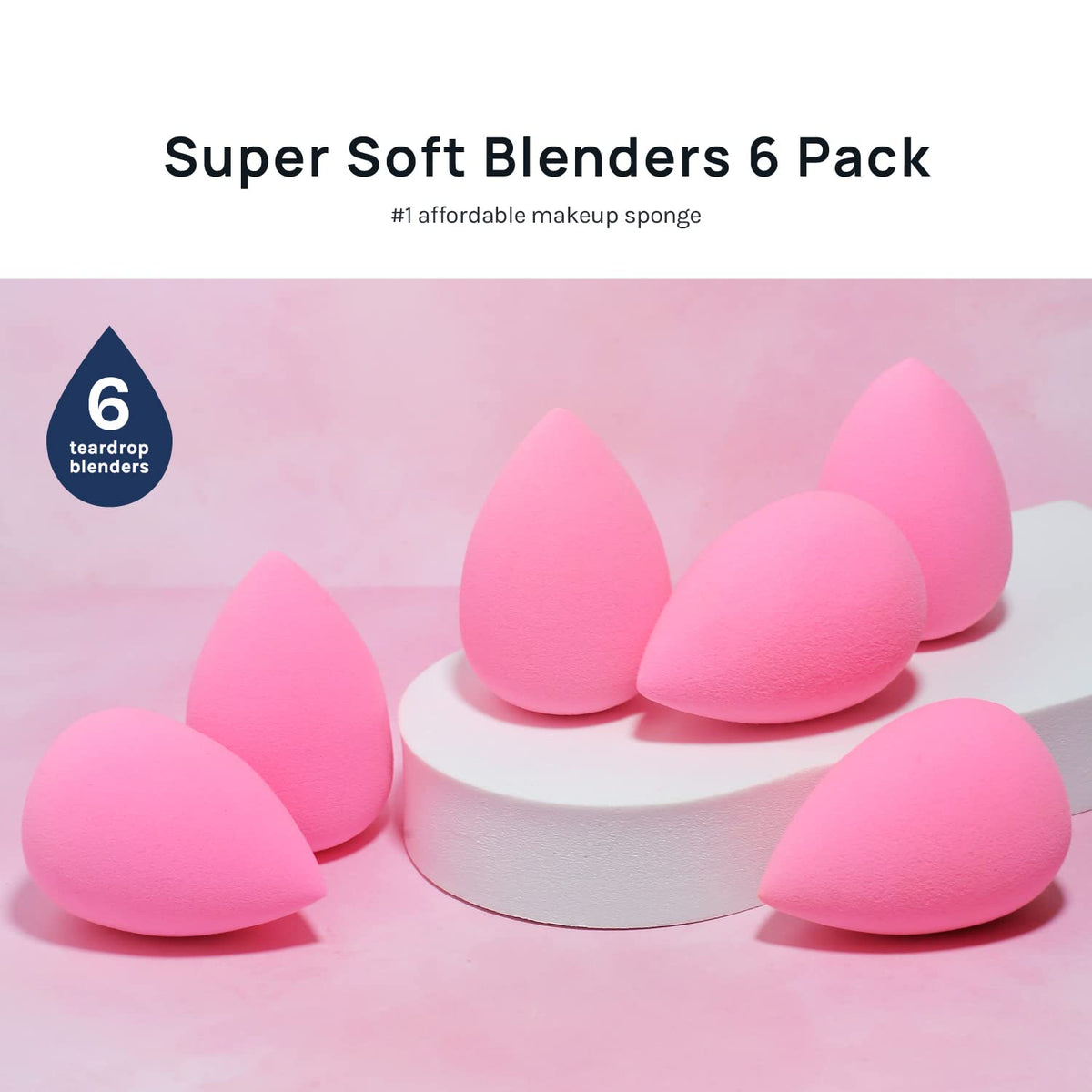 Sponge Set Latex Free and High-definition Set of 6 makeup Wonder blender