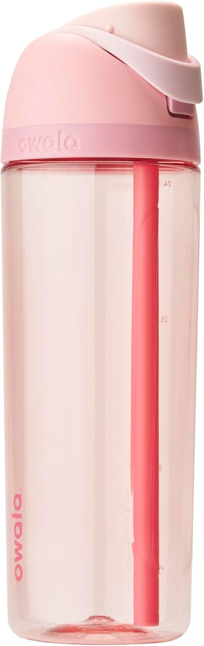 Owala FreeSip Clear Tritan Plastic Water Bottle