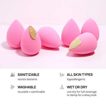 Sponge Set Latex Free and High-definition Set of 6 makeup Wonder blender