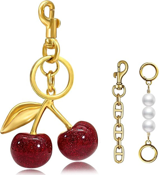 Cherry Keychain Bag