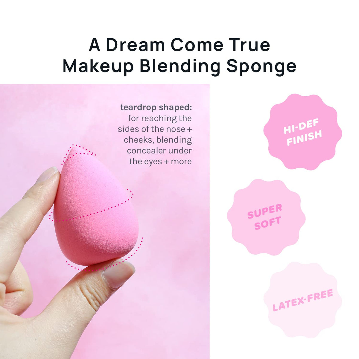 Sponge Set Latex Free and High-definition Set of 6 makeup Wonder blender