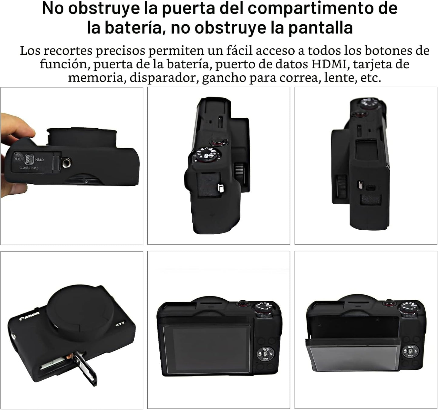 Funda para cámara Canon Powershot G7 X Mark III