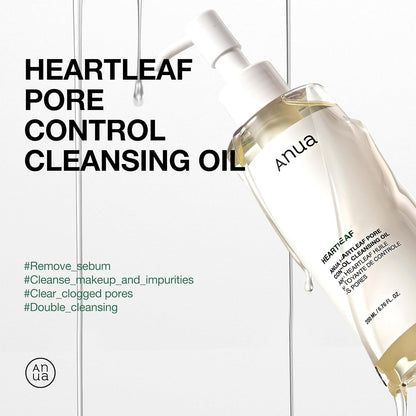 Double Cleansing with Facial Serum, Oil Cleanser & Face Wash with Heartleaf