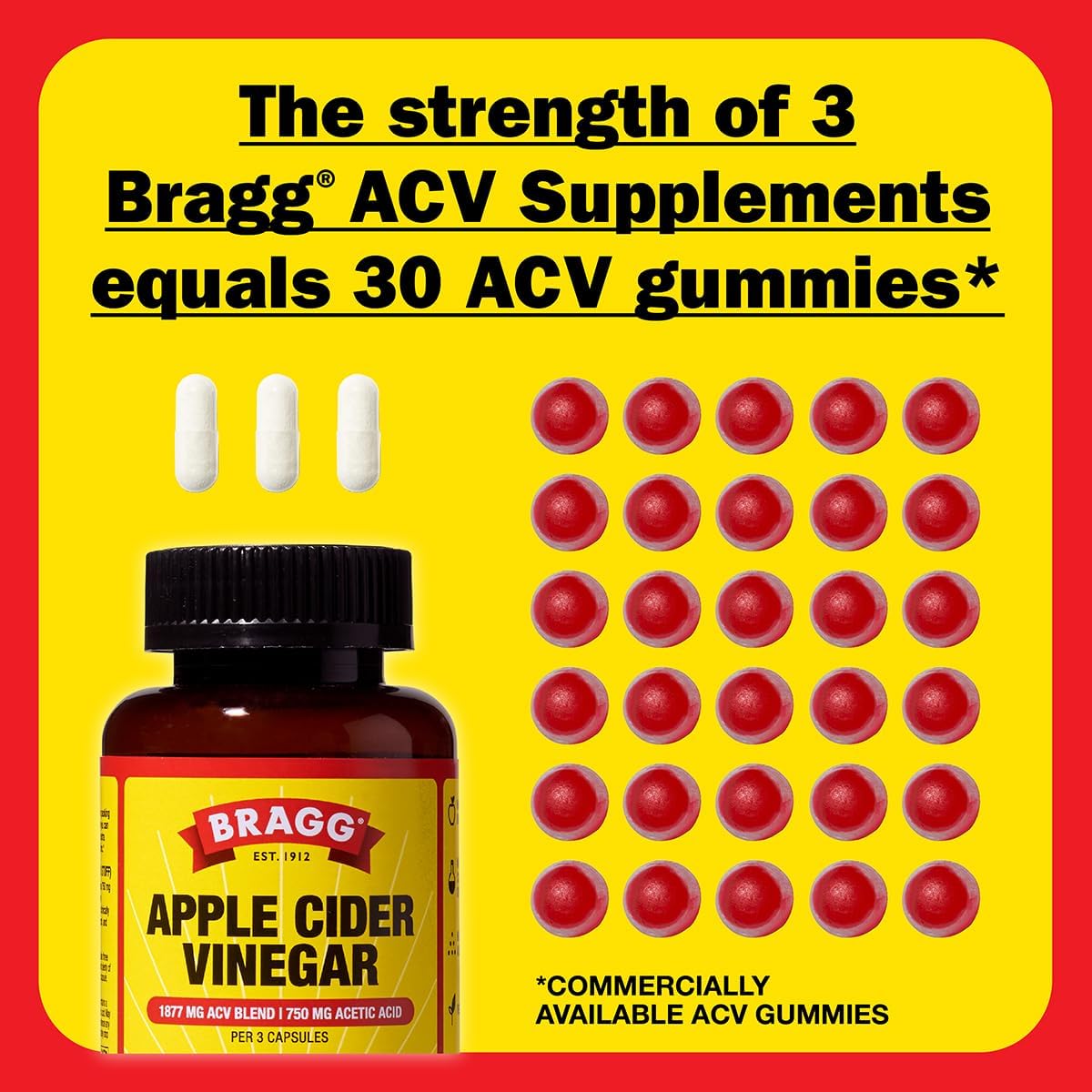 Apple Cider Vinegar Capsules with Vitamin D and Zinc