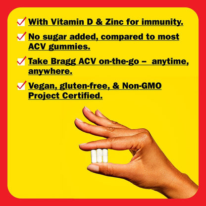 Apple Cider Vinegar Capsules with Vitamin D and Zinc
