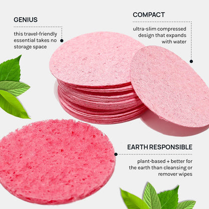 Studio 50-Count Compressed Facial Sponges