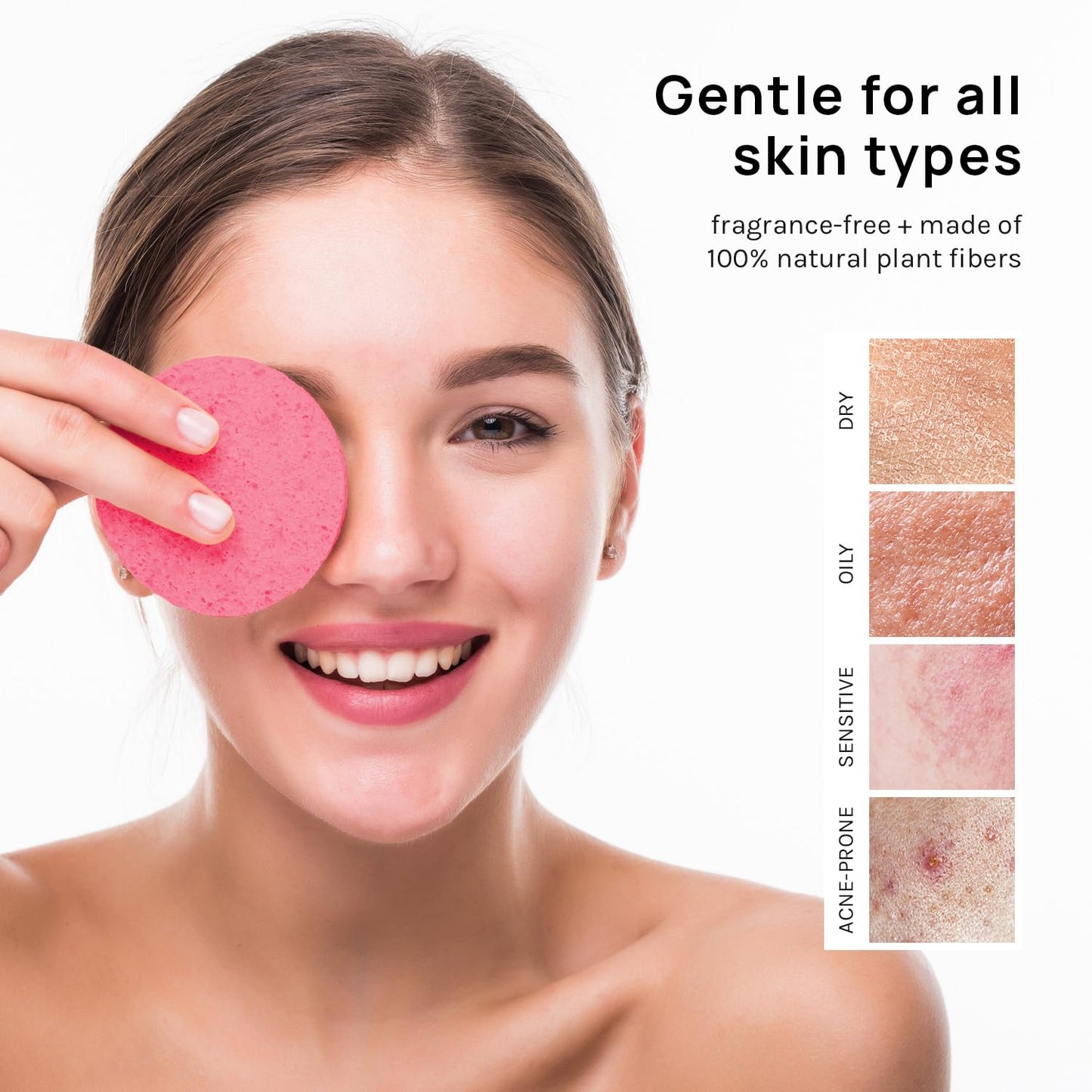 Studio 50-Count Compressed Facial Sponges