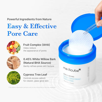 Medicube Almohadillas de tóner Zero Pore Pad 2.0