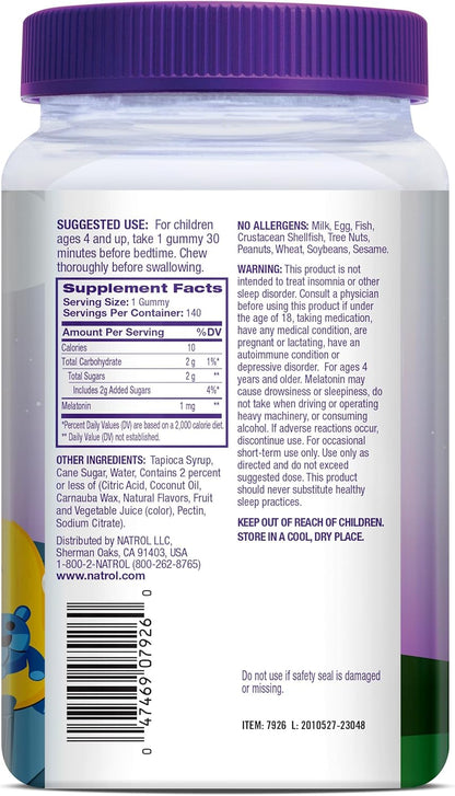 Kids Melatonin Gummies 1 mg