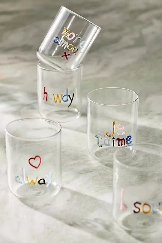 Love Notes Icon Juice Glass