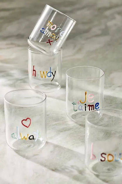 Love Notes Icon Juice Glass