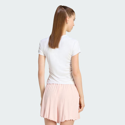 ESSENTIALS SCALLOPED EDGE BABY TEE