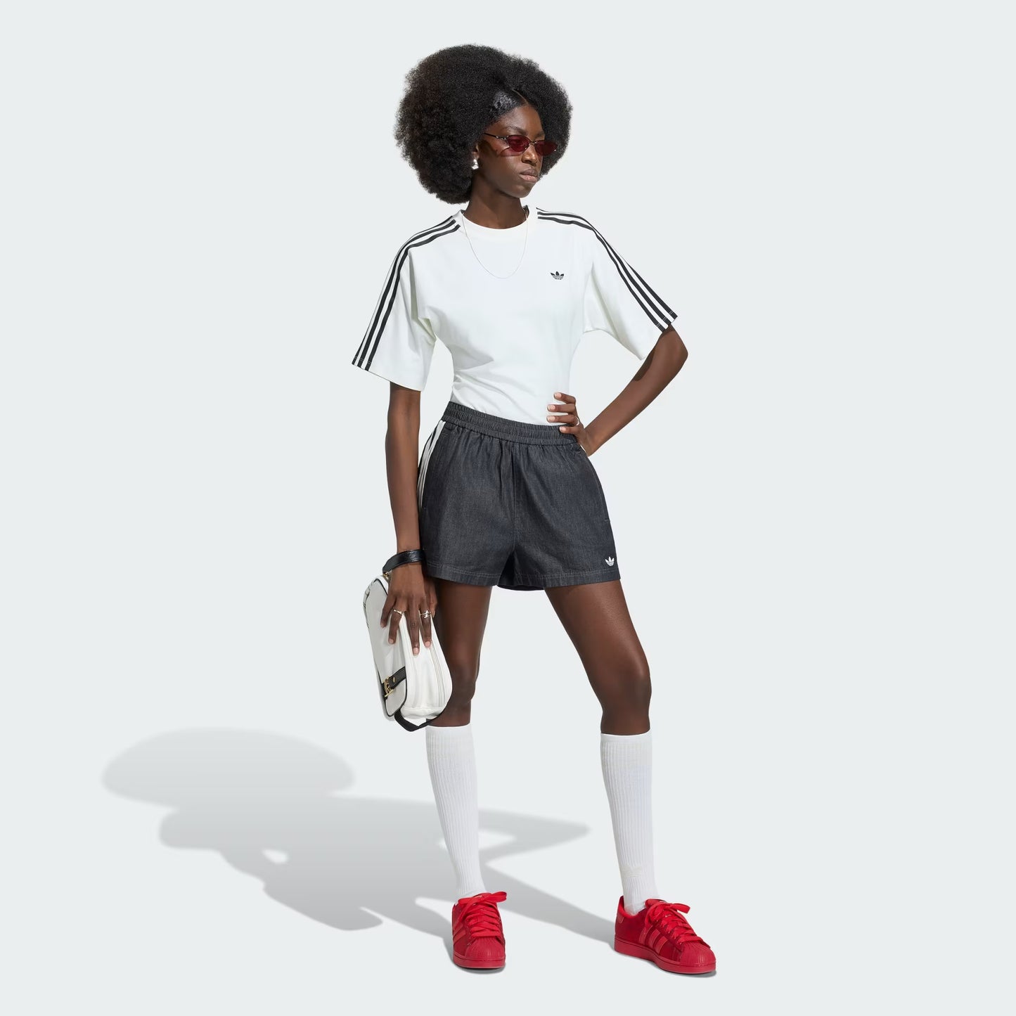 Adidas Originals Summer Glow Denim Shorts