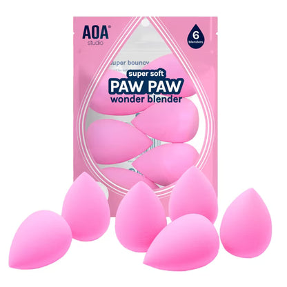 Paw Paw Super Soft Wonder Blender Makeup Sponge 6 Count