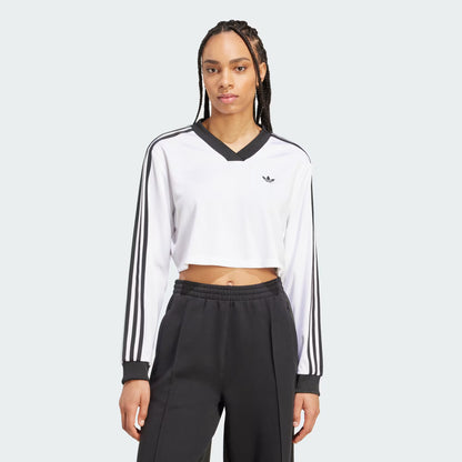 Adicolor Soccer Jacquard Crop Long-Sleeve Top