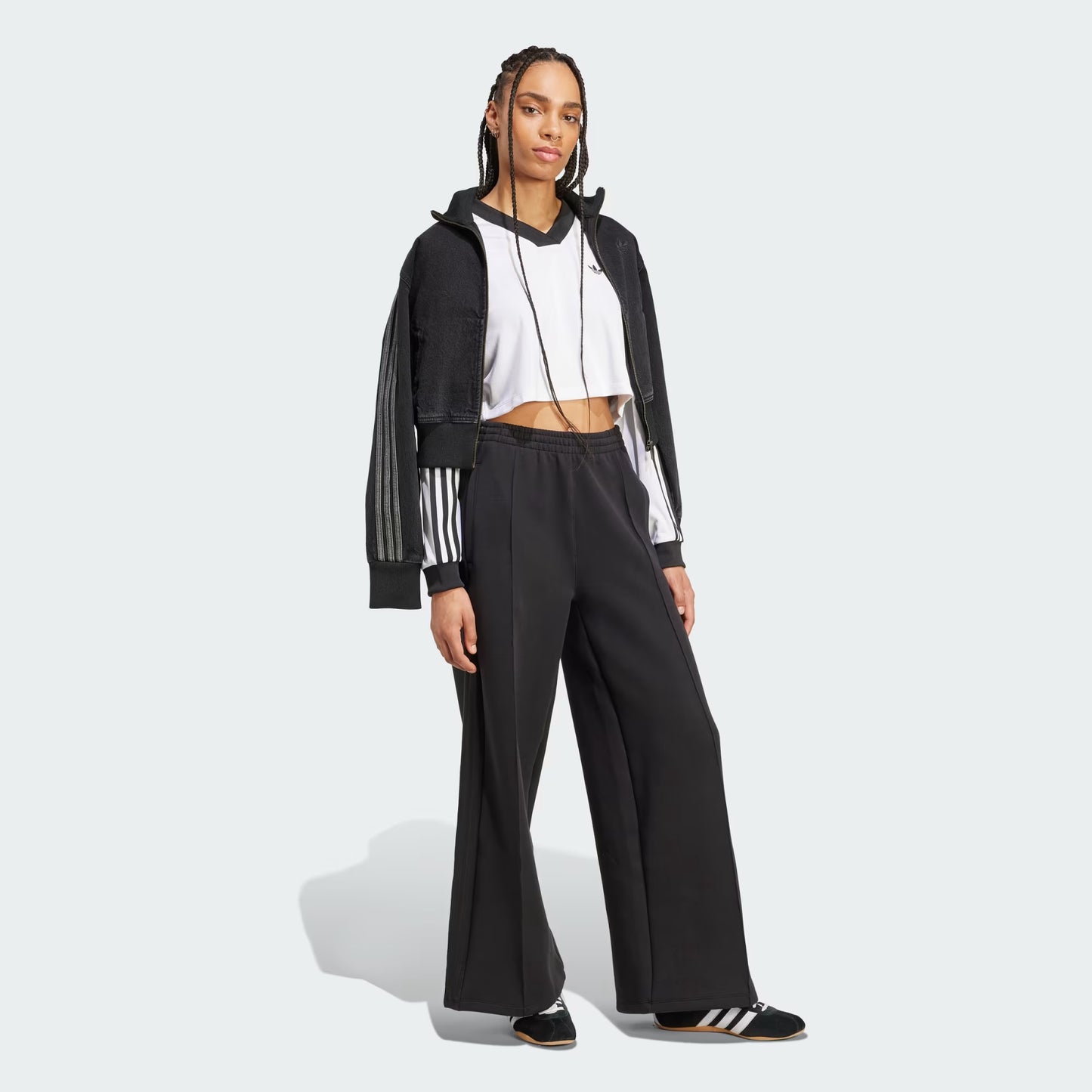 Adicolor Soccer Jacquard Crop Long-Sleeve Top