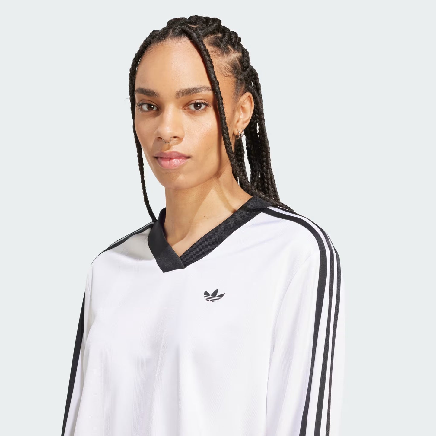 Adicolor Soccer Jacquard Crop Long-Sleeve Top