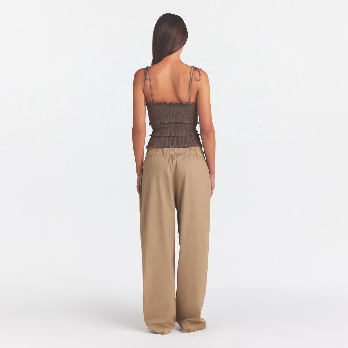 Oversized straight leg pant