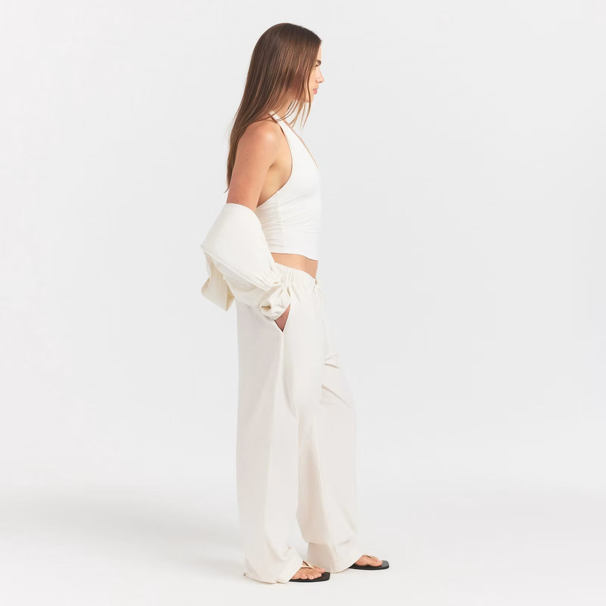 Oversized straight leg pant