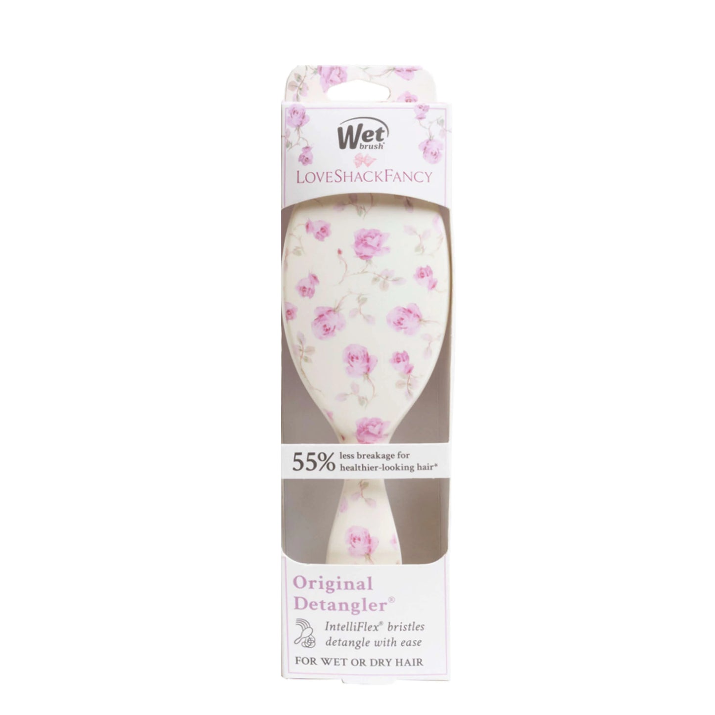 Wet Brush x LoveShackFancy Mini Detangler - Ribbon Rosa