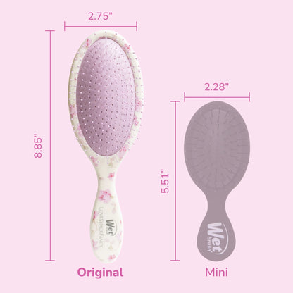 Wet Brush x LoveShackFancy Mini Detangler - Ribbon Rosa