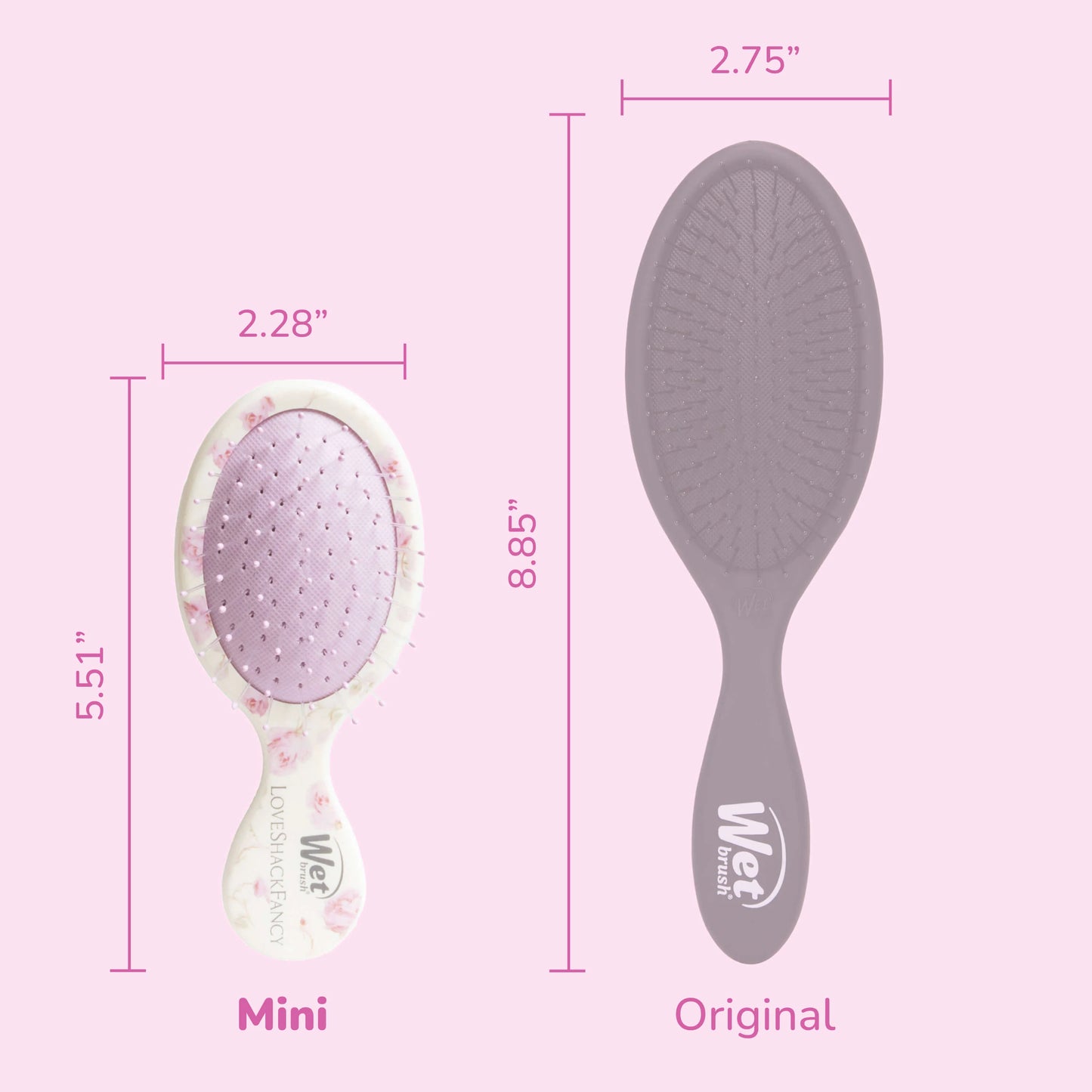 Wet Brush x LoveShackFancy Mini Detangler - Coquette Bow