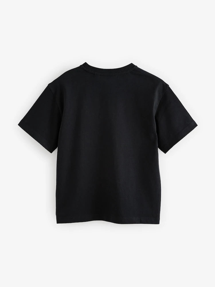 smALLSAINTS Black/White Logo Crew Relaxed T-Shirts 3 Pack