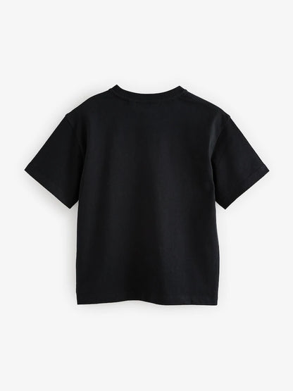 smALLSAINTS Black/White Logo Crew Relaxed T-Shirts 3 Pack
