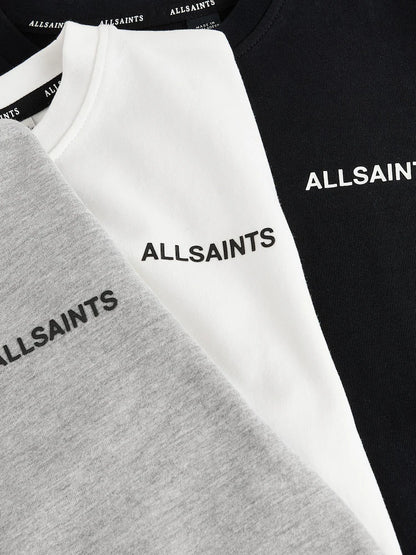 smALLSAINTS Black/White Logo Crew Relaxed T-Shirts 3 Pack