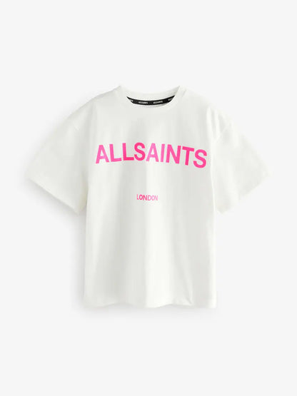 smALLSAINTS Black/Pink Oversized Girls Logo T-Shirts 3 Pack