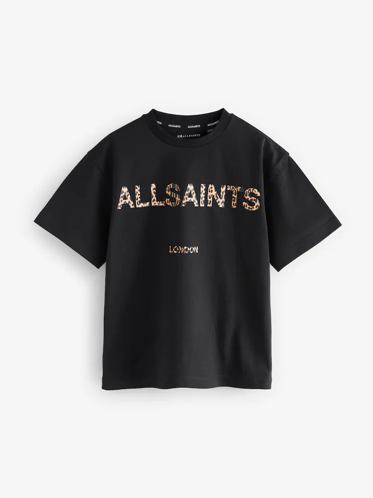 smALLSAINTS Black/Pink Oversized Girls Logo T-Shirts 3 Pack