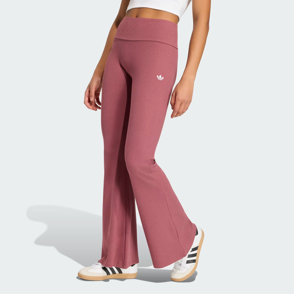 ESSENTIALS RIB FLARED LEGGINGS