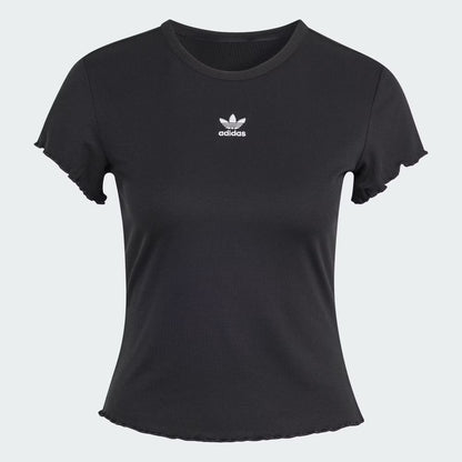 ESSENTIALS SCALLOPED EDGE BABY TEE