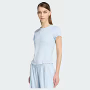 ESSENTIALS SCALLOPED EDGE BABY TEE
