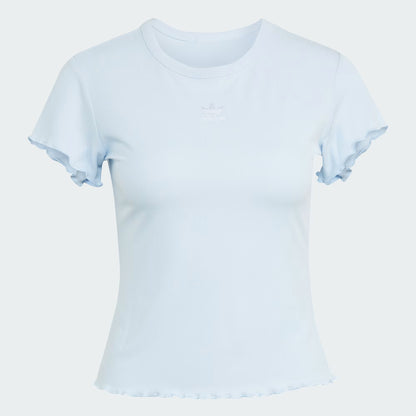 ESSENTIALS SCALLOPED EDGE BABY TEE