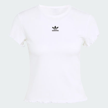 ESSENTIALS SCALLOPED EDGE BABY TEE