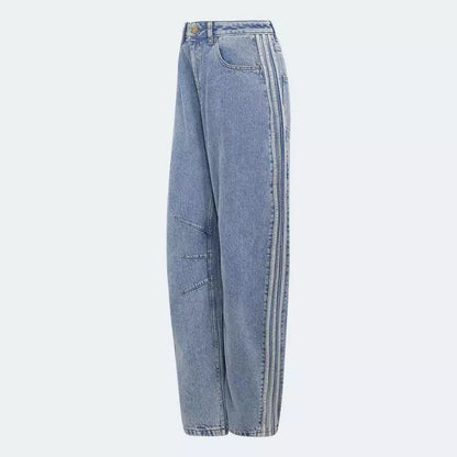 HIGH RISE BARREL LEG DENIM PANT