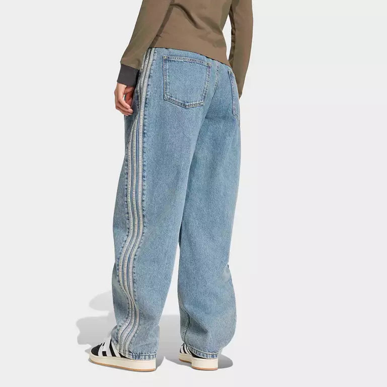 HIGH RISE BARREL LEG DENIM PANT