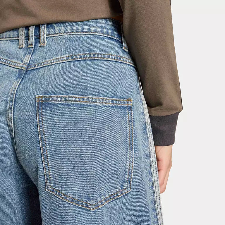 HIGH RISE BARREL LEG DENIM PANT