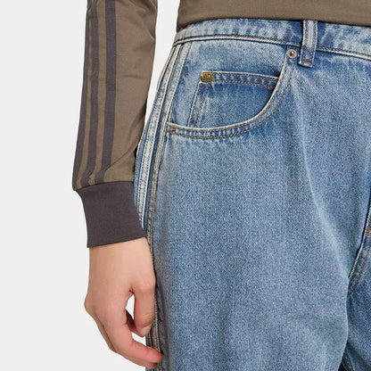 HIGH RISE BARREL LEG DENIM PANT