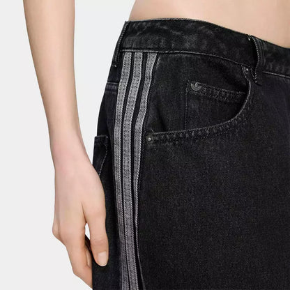 HIGH RISE BARREL LEG DENIM PANT