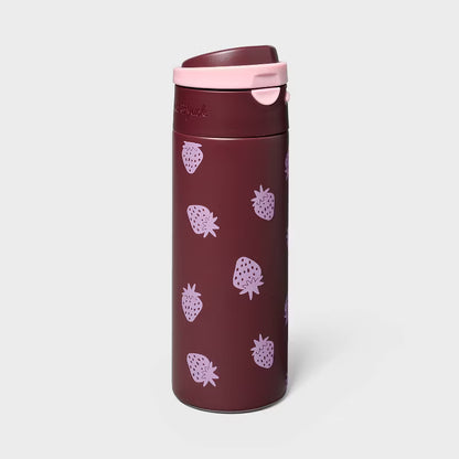 20 oz Stainless Steel Portable Water Bottle - Cat & Jack™ Strawberry