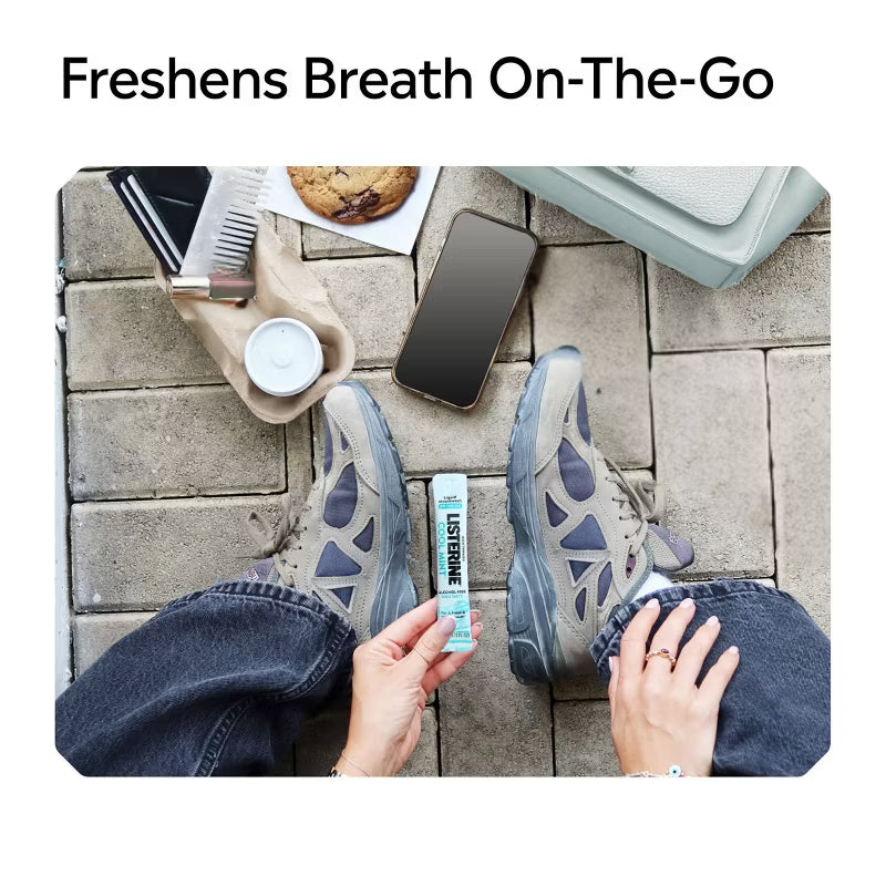 On-The-Go Alcohol-Free Cool Mint Mouthwash Packets