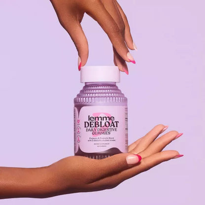 Lemme Debloat Pre + Probiotic Gummies - Bloat Support & Digestion - Blackberry Flavor