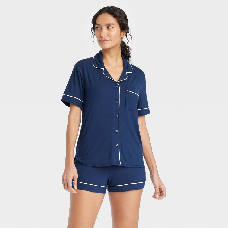Cloud Knit Short Sleeve Modal Pajama Set