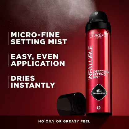 Infallible 3-Second Up to 36HR Wear Setting Spray