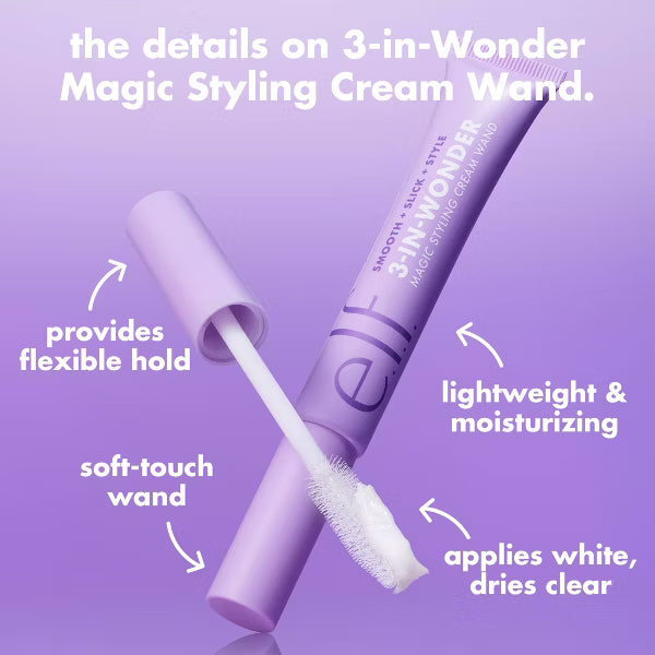 Hair 3-in-Wonder Magic Styling Cream Wand - Smooth Frizz + Slick Flyaways