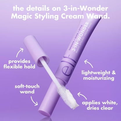 Hair 3-in-Wonder Magic Styling Cream Wand - Smooth Frizz + Slick Flyaways