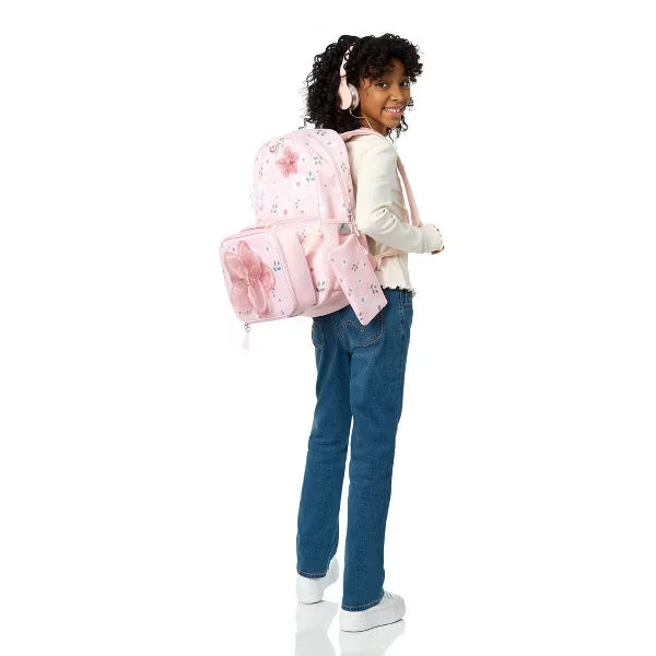 Locker Club Backpack Set with Lunch Box and Headphones - Flower